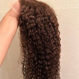 Chocolate Brown LUVME Glueless Curly Wig